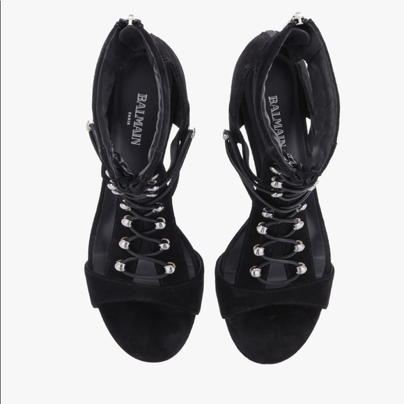 Brand new BALMAIN lace up Heels - Picture 6 of 7